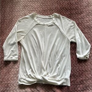 Zella Kids Cream Long Sleeve Top